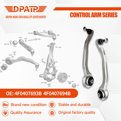 Le bras de commande inférieur 4F0407693B 4F0407694B pour le bras de commande de la suspension avant Audi A6 C6