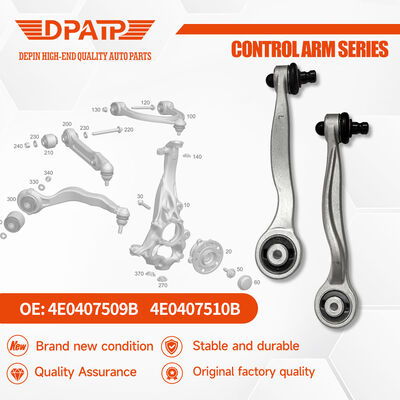 Triangle de suspension supérieur 4E0407509B 4E0407510B pour Audi A6 C6 Jeu complet de triangles de suspension